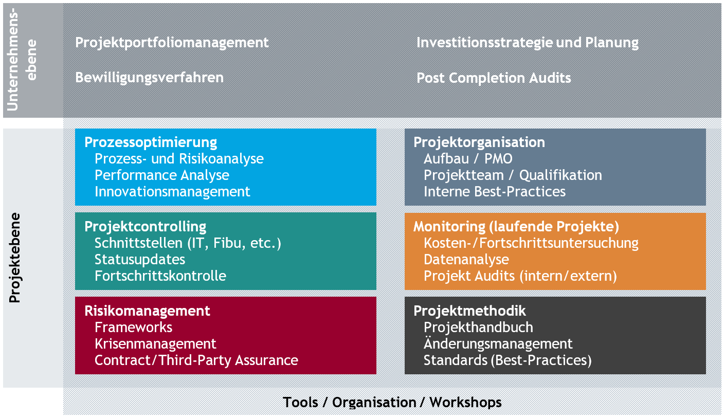 Dienstleistungsübersicht Project Advisory